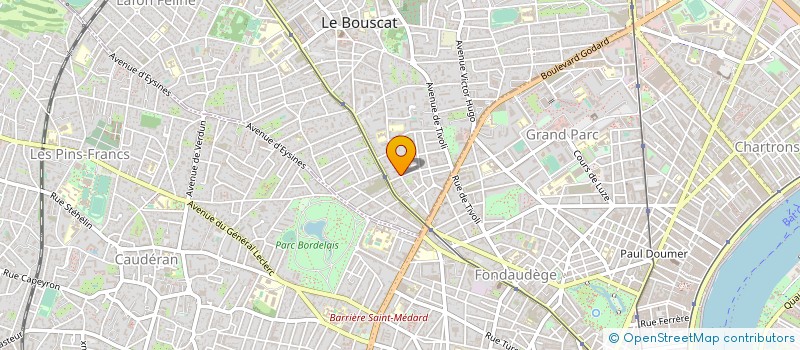 localisation de l'entreprise SCI LE CHAMP DES PRUNIERS  LE BOUSCAT