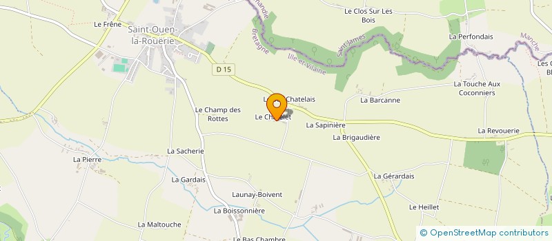 localisation de l'entreprise SCI LE CHAMP DES TERRES  MAEN ROCH