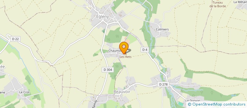 localisation de l'entreprise SCI LE CHAMP DES VIGNES  BEAUVOIR