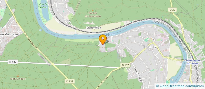 localisation de l'entreprise SCI LE CHAMP DU BAS  THOMERY