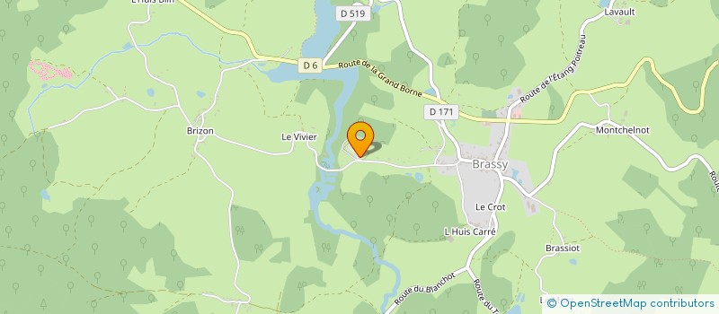 localisation de l'entreprise SCI LE CHAMP DU MOULIN  BRASSY