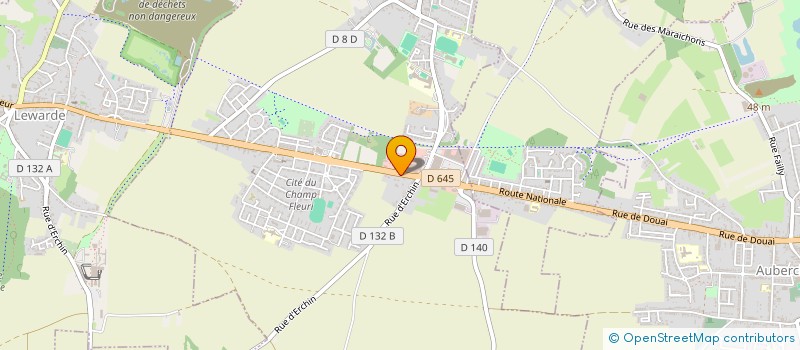 localisation de l'entreprise SCI LE CHAMP FLEURI  MASNY