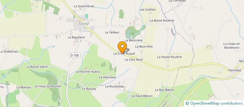 localisation de l'entreprise SCI LE CHAMP FLEURI  MELLE