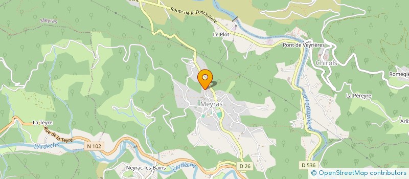 localisation de l'entreprise SCI LE CHAMPFEY à MEYRAS
