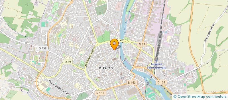 localisation de l'entreprise SCI LE CHAMPS DES ARENES à AUXERRE