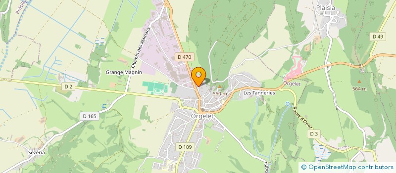 localisation de l'entreprise SCI LE CHAMPS GUERIN  CRESSIA