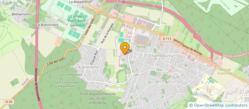 localisation de l'entreprise SCI LE CHANAN  LE PECQ