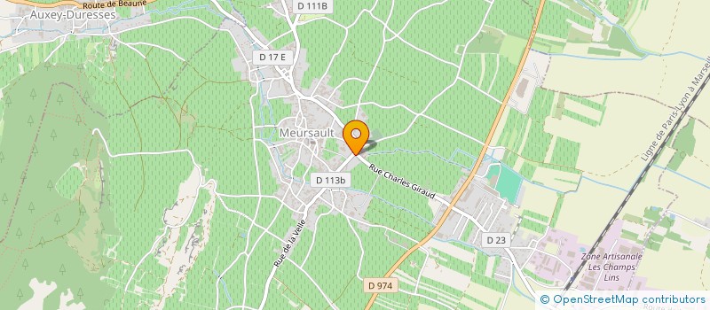 localisation de l'entreprise SCI LE CHANDELIER  MEURSAULT