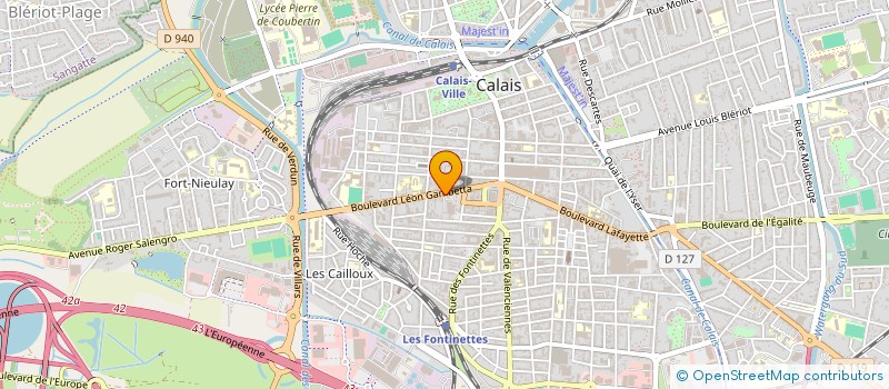 localisation de l'entreprise SCI LE CHANNEL  CALAIS