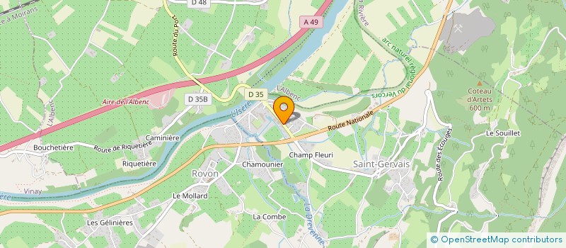 localisation de l'entreprise SCI LE CHANT DE GRIAT à SAINT-GERVAIS