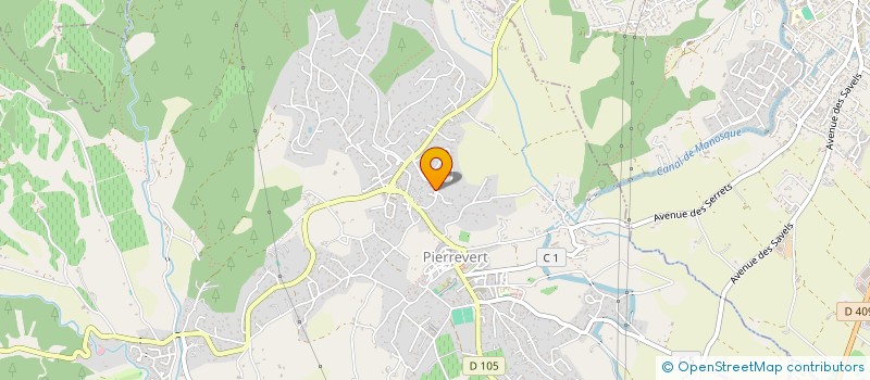 localisation de l'entreprise SCI LE CHANT DES OLIVIERS  PIERREVERT