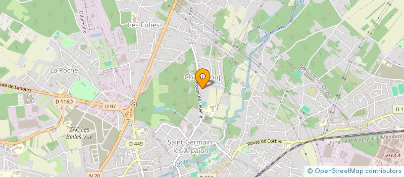 localisation de l'entreprise SCI LE CHANT DES POSSIBLES à SAINT-GERMAIN-LES-ARPAJON