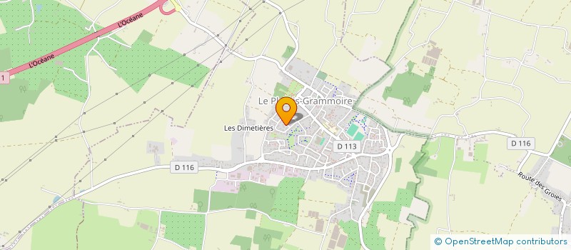 localisation de l'entreprise SCI LE CHANT DU MONDE  LE PLESSIS-GRAMMOIRE