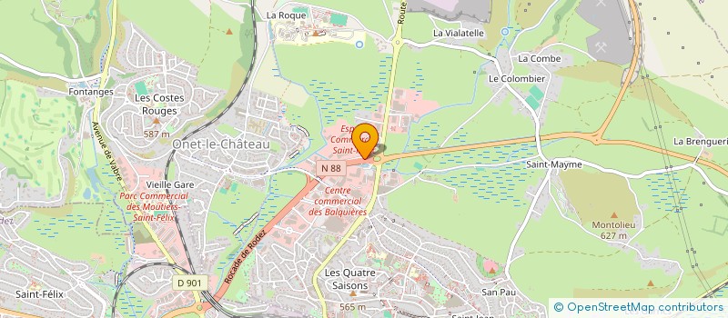 localisation de l'entreprise SCI LE CHANT DU TARN  ONET-LE-CHATEAU