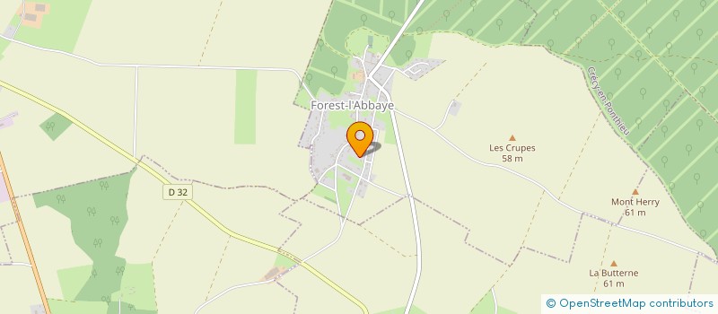 localisation de l'entreprise SCI LE CHANT-MARYN  FOREST-L'ABBAYE