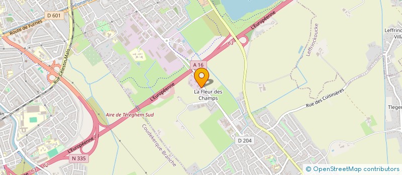 localisation de l'entreprise SCI LE CHAPEAU ROUGE  TETEGHEM-COUDEKERQUE-VILLAGE