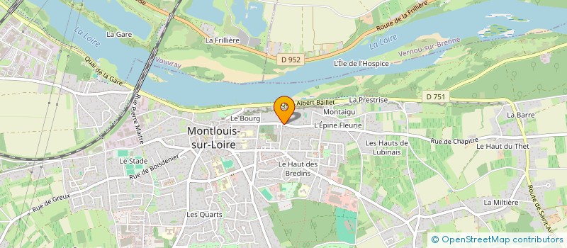localisation de l'entreprise SCI LE CHAPITRE à MONTLOUIS-SUR-LOIRE