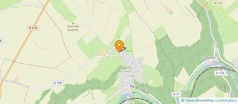 localisation de l'entreprise SCI LE CHAPON  VIVIERS-SUR-CHIERS