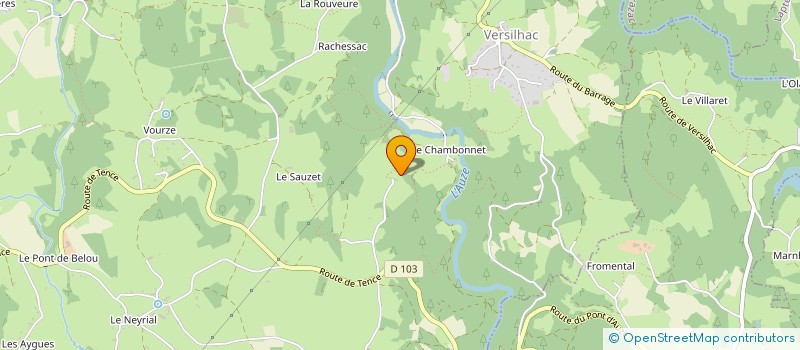 localisation de l'entreprise SCI LE CHARBONAIS  YSSINGEAUX