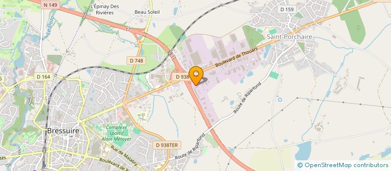 localisation de l'entreprise SCI LE CHARDON  BRESSUIRE