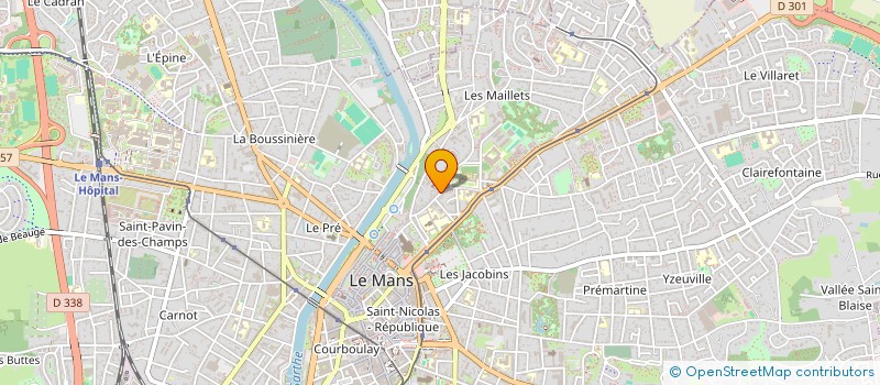 localisation de l'entreprise SCI LE CHARDON ECOSSAIS  LE MANS