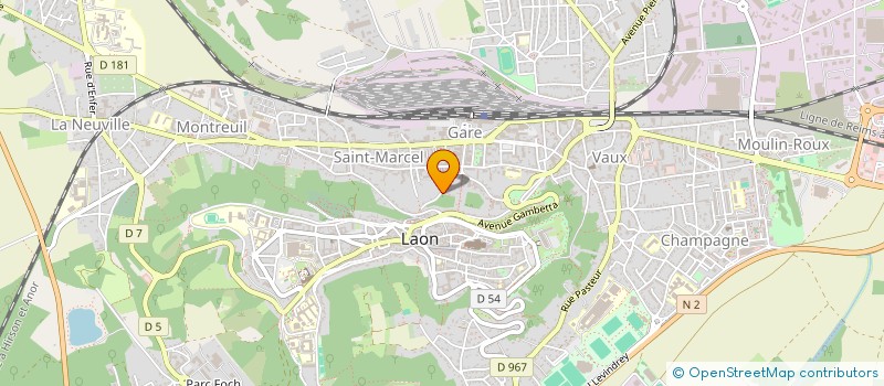 localisation de l'entreprise SCI LE CHARDONNERET à LAON