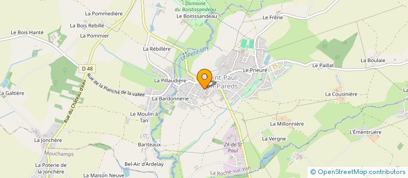 localisation de l'entreprise SCI LE CHARFAIT  SAINT-PAUL-EN-PAREDS