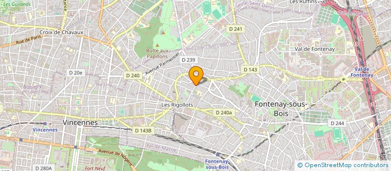 localisation de l'entreprise SCI LE CHARME à FONTENAY-SOUS-BOIS