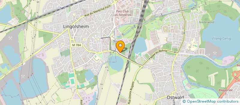 localisation de l'entreprise SCI LE CHARME  OSTWALD