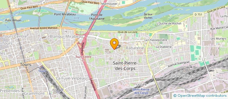 localisation de l'entreprise SCI LE CHARRAIL  SAINT-PIERRE-DES-CORPS