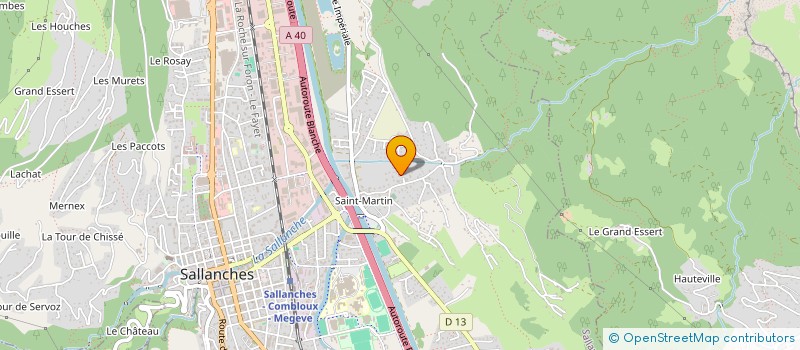 localisation de l'entreprise SCI LE CHARVIN à SALLANCHES
