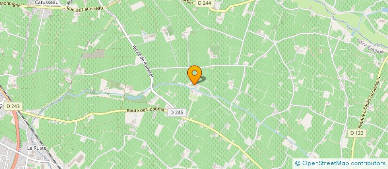 localisation de l'entreprise SCI LE CHASSELAS  SAINT-EMILION