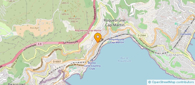 localisation de l'entreprise SCI LE CHAT à ROQUEBRUNE-CAP-MARTIN