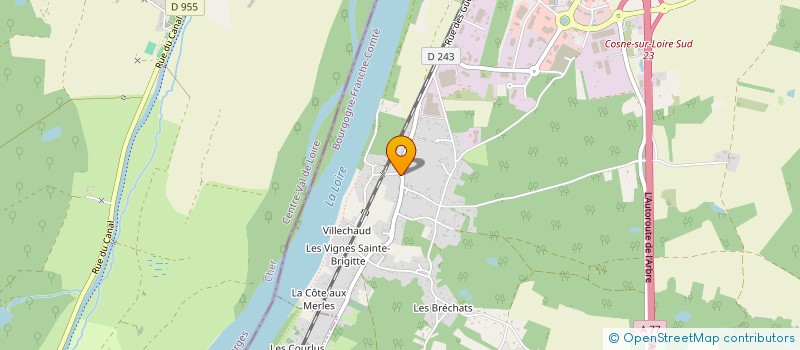 localisation de l'entreprise SCI LE CHAT à COSNE-COURS-SUR-LOIRE