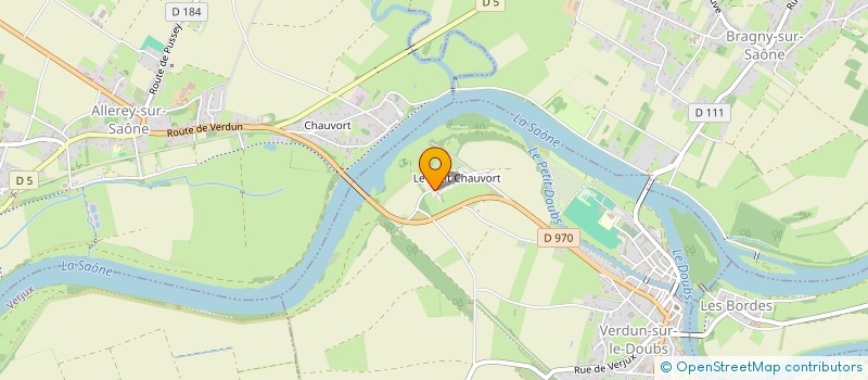 localisation de l'entreprise SCI LE CHAT à VERDUN-SUR-LE-DOUBS