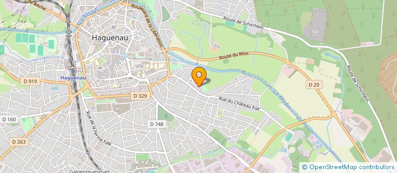 localisation de l'entreprise SCI LE CHAT  HAGUENAU