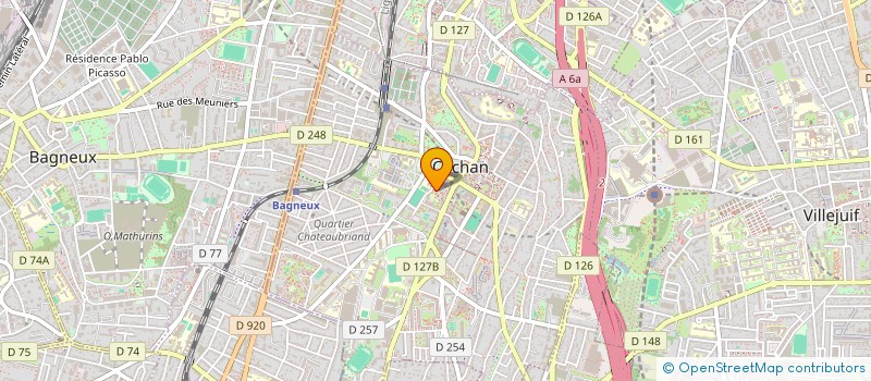 localisation de l'entreprise SCI LE CHAT BRILLANT  CACHAN