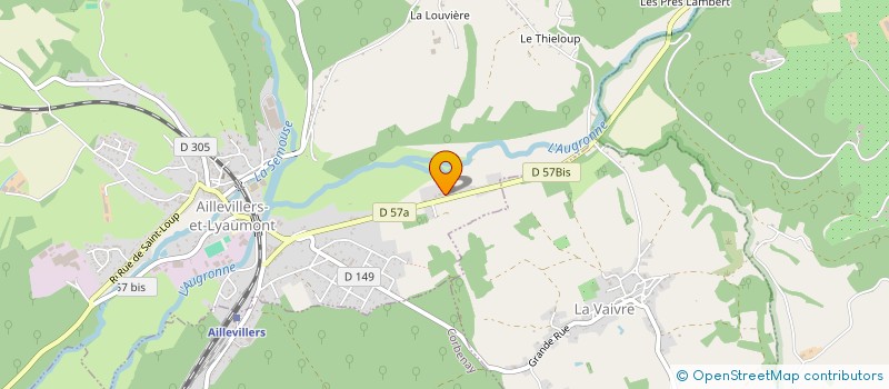 localisation de l'entreprise SCI LE CHAT COUE  AILLEVILLERS-ET-LYAUMONT