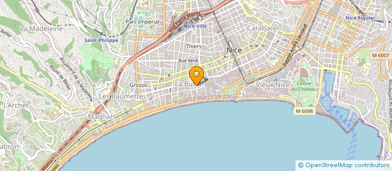 localisation de l'entreprise SCI LE CHAT PERCHE à NICE