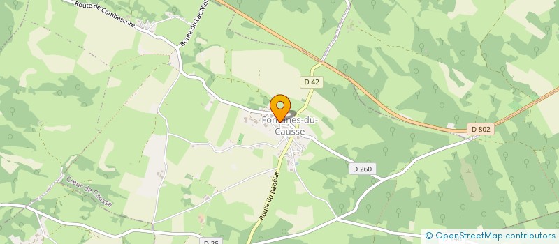 localisation de l'entreprise SCI LE CHAT QUI PECHE  CANIAC-DU-CAUSSE