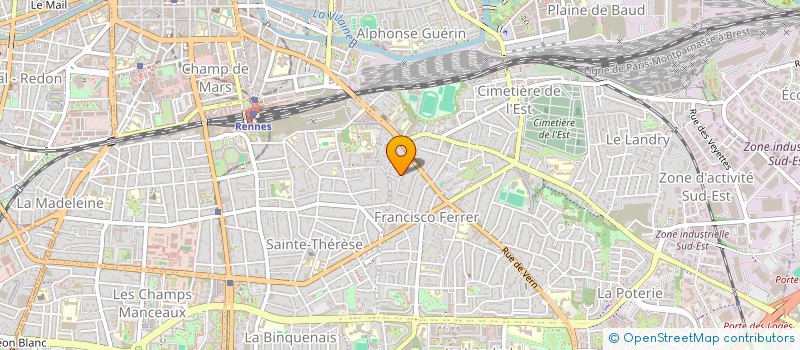 localisation de l'entreprise SCI LE CHAT QUI PECHE  RENNES