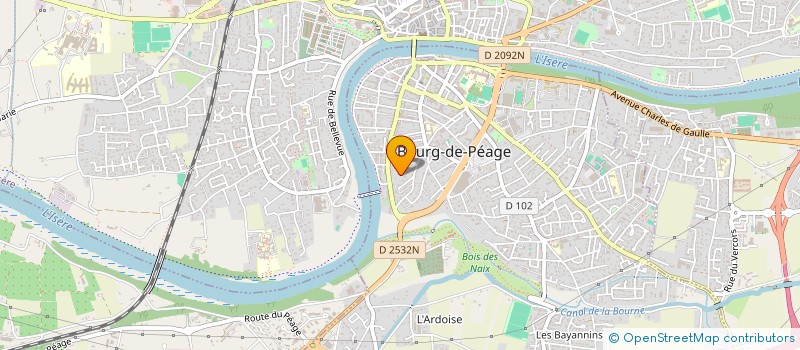 localisation de l'entreprise SCI LE CHAT QUI RIT  BOURG-DE-PEAGE