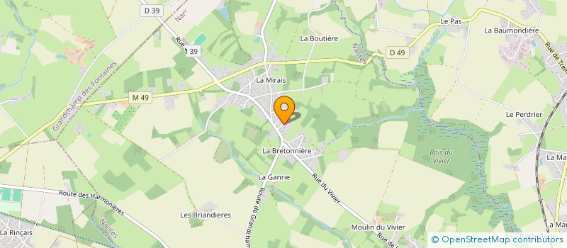 localisation de l'entreprise SCI LE CHAT VERT  LA CHAPELLE-SUR-ERDRE