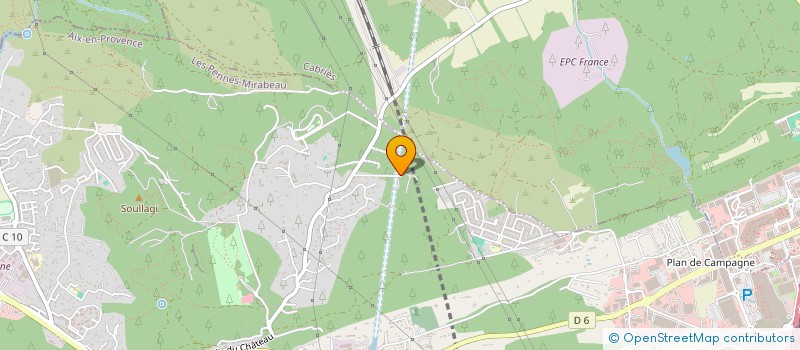 localisation de l'entreprise SCI LE CHATAIGNIER à LES PENNES MIRABEAU