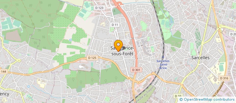 localisation de l'entreprise SCI LE CHATAIGNIER à SAINT-BRICE-SOUS-FORET