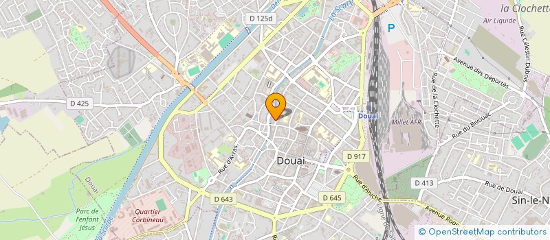 localisation de l'entreprise SCI LE CHATEAU à DOUAI