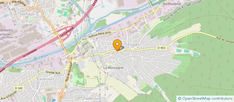 localisation de l'entreprise SCI LE CHATEAU  ETUPES