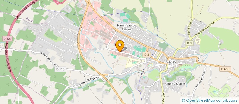 localisation de l'entreprise SCI LE CHATEAU D EAU  BAZAS