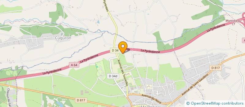 localisation de l'entreprise SCI LE CHATEAU D'EAU  MONTREJEAU