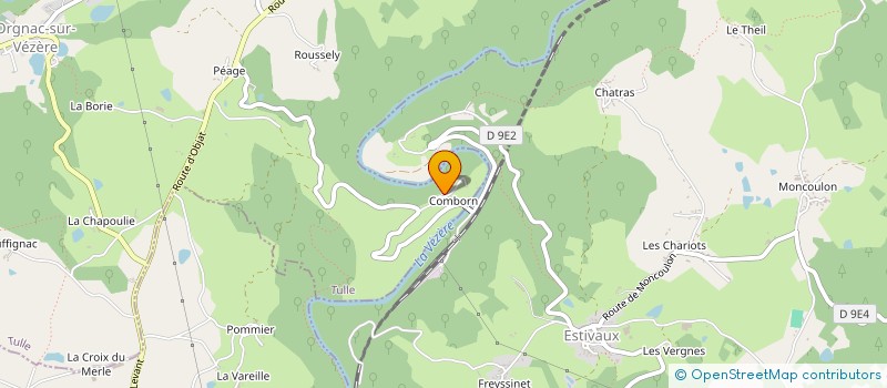 localisation de l'entreprise SCI LE CHATEAU DE COMBORN  ORGNAC-SUR-VEZERE